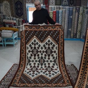 Musee Okba, government rug shop featuring Berber natural colour rugs.Kairouan TN