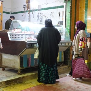 Buying for our lunch at th market at Tozeur TN