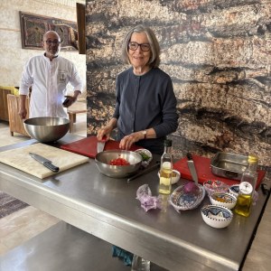 Cooking at Eden Palm (date plantation), Tozeur TN