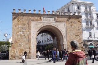 Bab al-Bhar gate outside the medina, Tunis TN